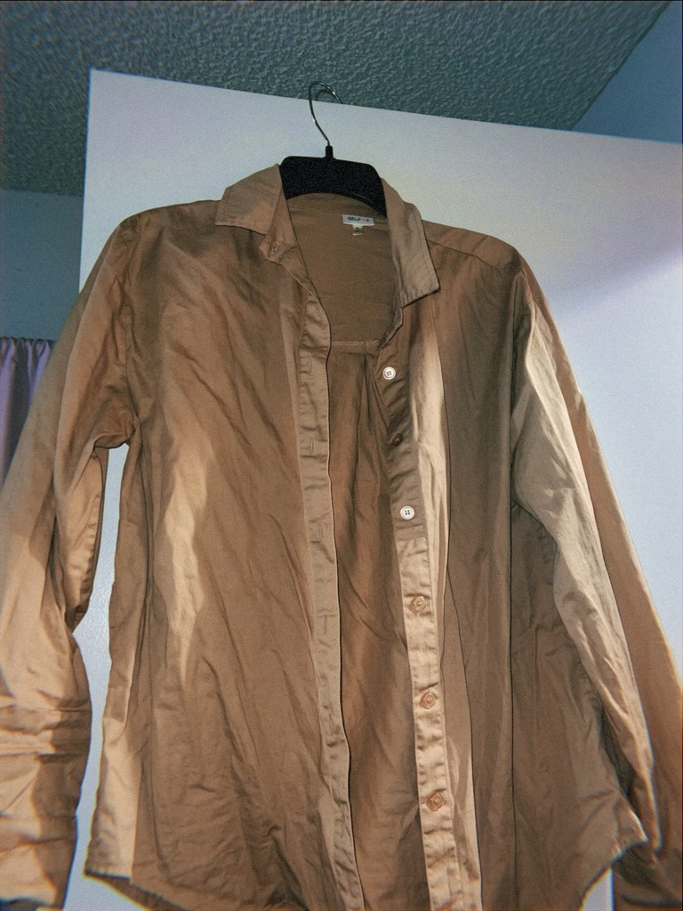 Selfie Tan Button-Down Shirt